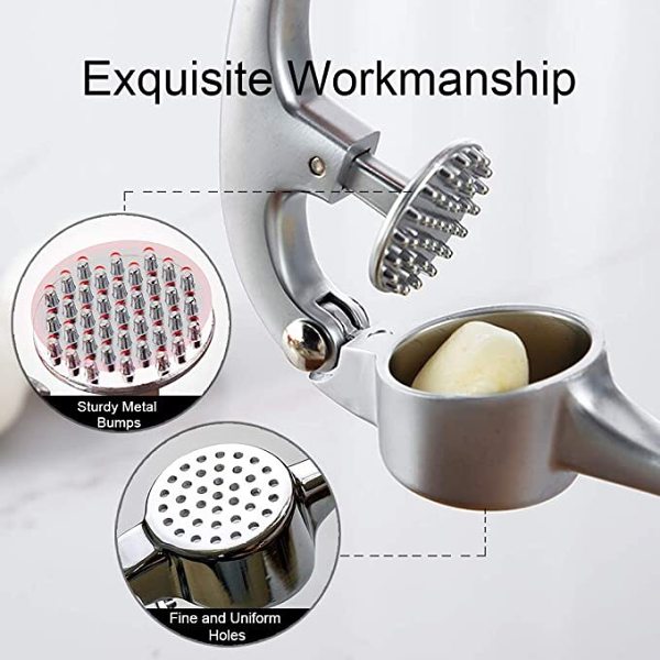 (Last Day Promotion-SAVE 50% OFF) New Stainless Steel Garlic Press