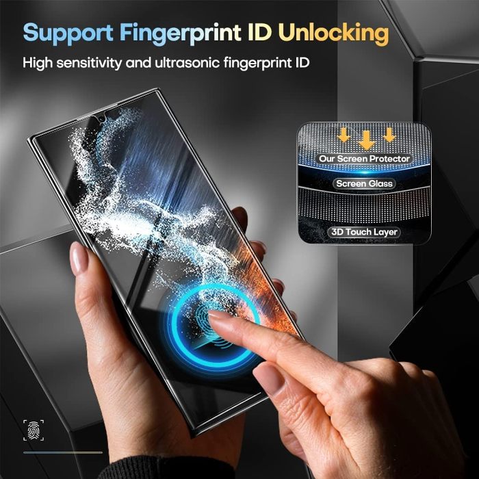 SamsungInvisible Artifact Screen Protector -Dust Free Without Bubbles
