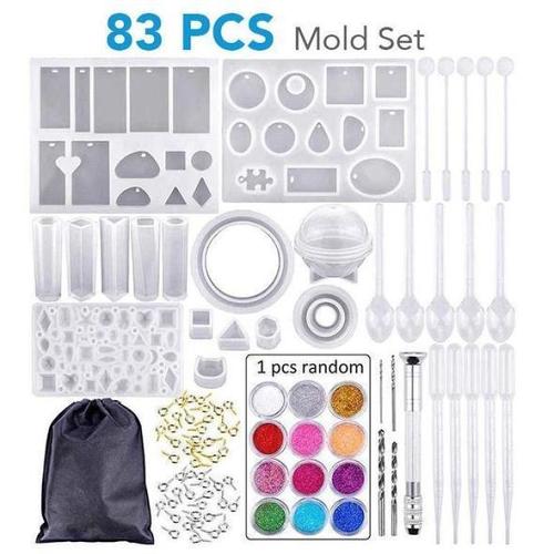 [PRE-CHRISTMAS SALE 48%OFF NOW] DIY Crystal Glue Mold 83 Pcs Set -