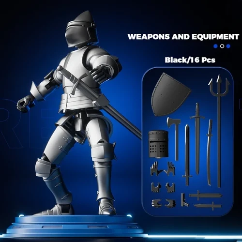 DIY Medieval Warrior Strong Magnetic Removable Articulate
