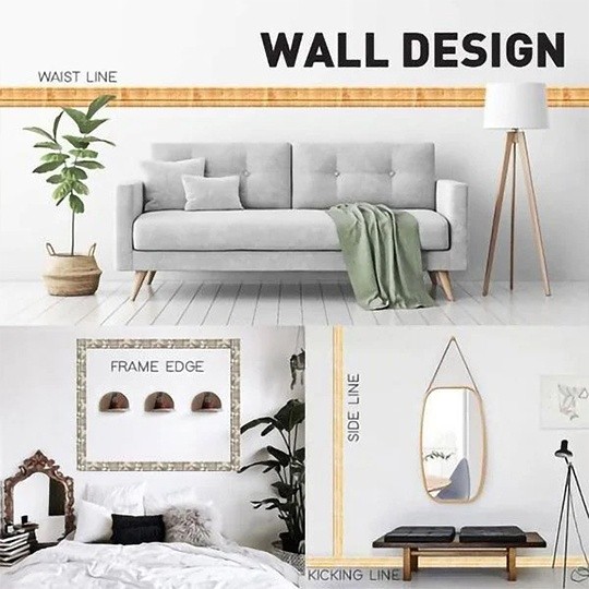 [Last day flash sale45% OFF]  - Self-Adhesive 3D Wall Edging Strip