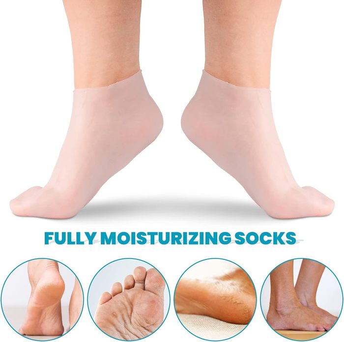 2023 New Sale-Moisturizing Foot Mask Exfoliating Silicone Socks Beach Protective Socks