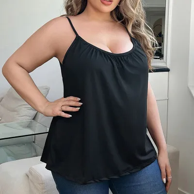 ON SALEWomen Loose-fitting Camisole Tops Built in Bra & Adjustable