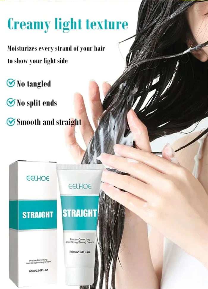Save 45% on limited time purchase  Silk and Keratin Treatment Hair Straightening Cream