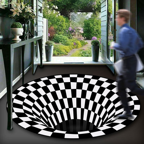 3D Vortex Illusion Rugs