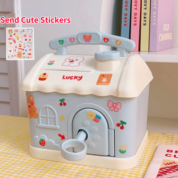 The 2nd one is 50%off-Kawaii Piggy Bank Anime Cartoon Cute Square Money Boxes Piggy Bank