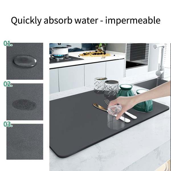 2023 New Kitchen Super Absorbent Draining Mat-Buy 2  Free Shipping