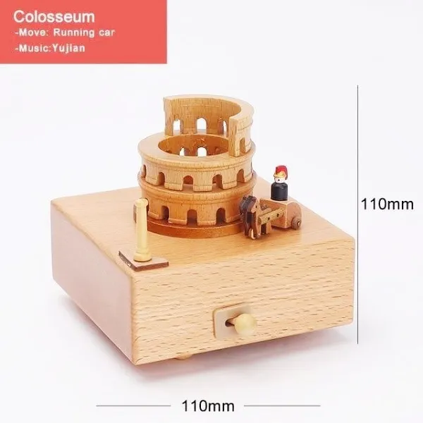 2023 Early Christmas Promotion-Handmade Wooden Rotating Music Boxes-BUY 2 FREE SHIPPING