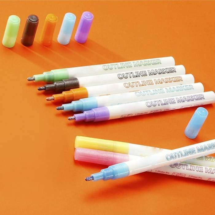 Terrain-hill Outline Marker Set (8 Colors)