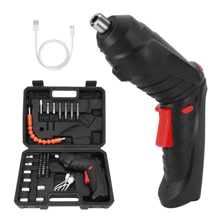 Rechargeable Electric Screwdriver Portable Set With 47 pcs Accessories