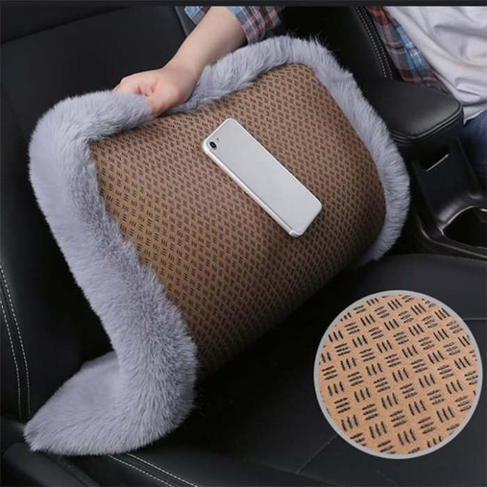 -Plush Car Seat Cushion