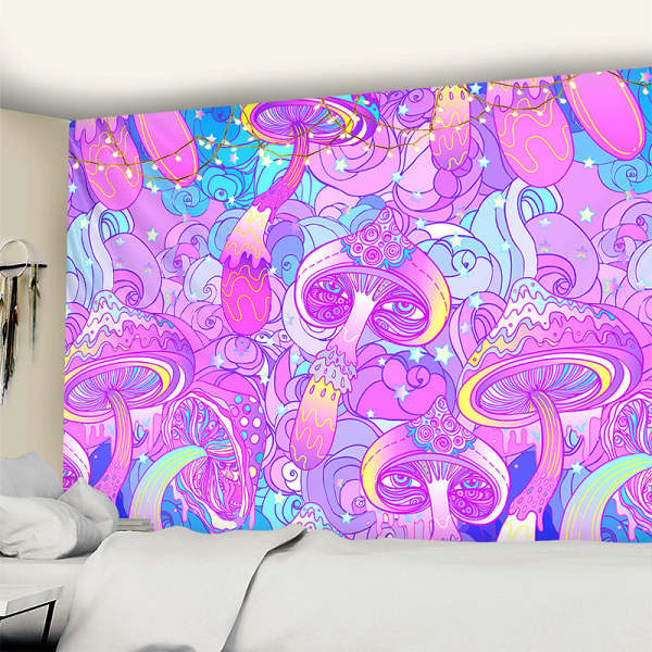 Dream Mushroom Psychedelic Rug Boho Home Decor