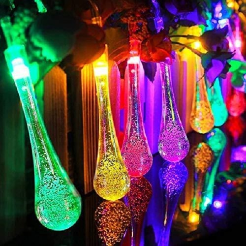 2022 New Upgrade Solar 3D Water Drop String Lights