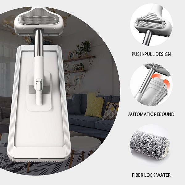 Clearance Sale - Squeeze Flat Mop Hand Free Washing-BUY 2 GET