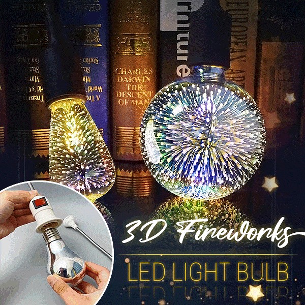 SUMMER SALE 40% OFF3D Fireworks LED Light Bulb