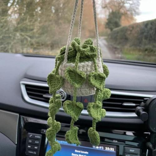 Car Plant Decoration Decoration Knitting Wool