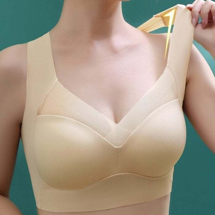 Fashion Deep Cup BraSummer sexy Push Up Wireless Bras (Size runs the same as regular bras)