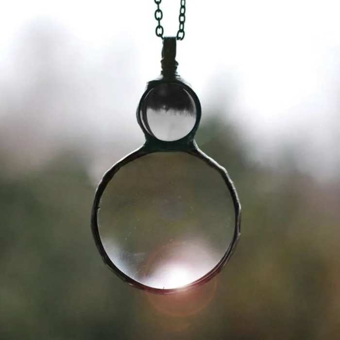 Magnifying Glass Pendant Necklace