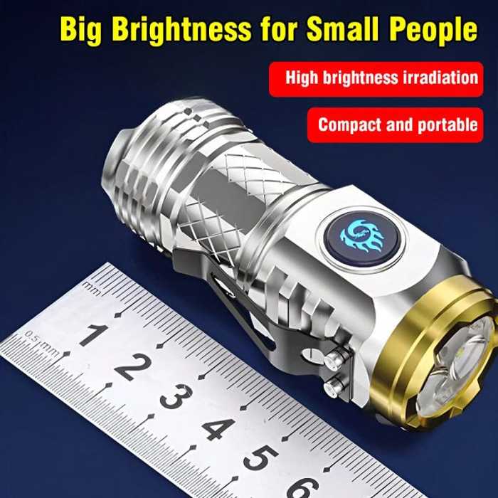HOT SALEThree-Eyed Monster Mini Flash Super Power Flashlight