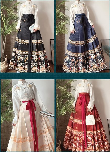 2024 HOT SALE-Women Horse Face Skirt Seft & Maxi Pleated Skirt