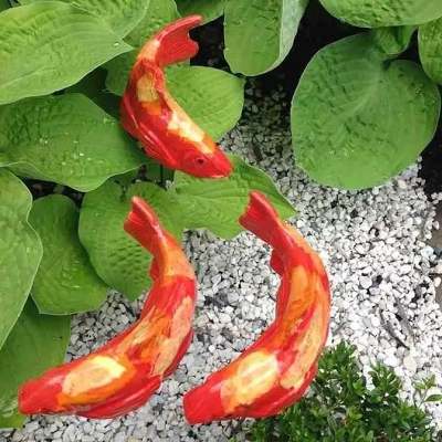 Ceramic Koi Set Garden/Home Decor