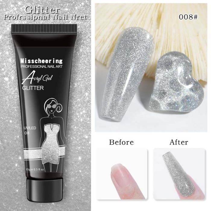 HOT SALE 49% OFFGlitter Poly Nail Gel for Beginner