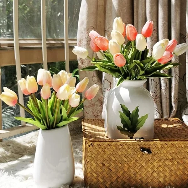 Artificial Tulips  2024 Spring Home Decor