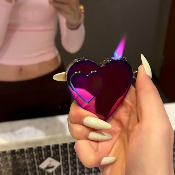 Heart-Shaped Lighter Two Modes Refillable