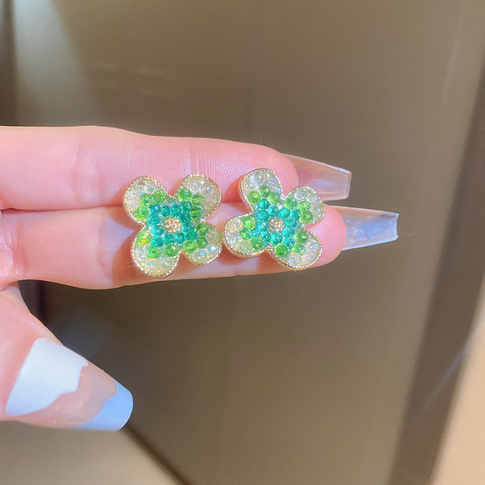 Green Spring Earrings