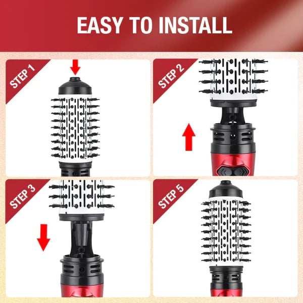 (HOT SALE NOW-49% OFF) - 3-in-1 Hot Air Styler And Rotating Hair Dryer For Dry Hair, Curl Hair, Straighten Hair