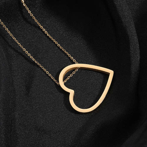 Stainless Steel Couple Necklace With Laser Engraving For Men And Women