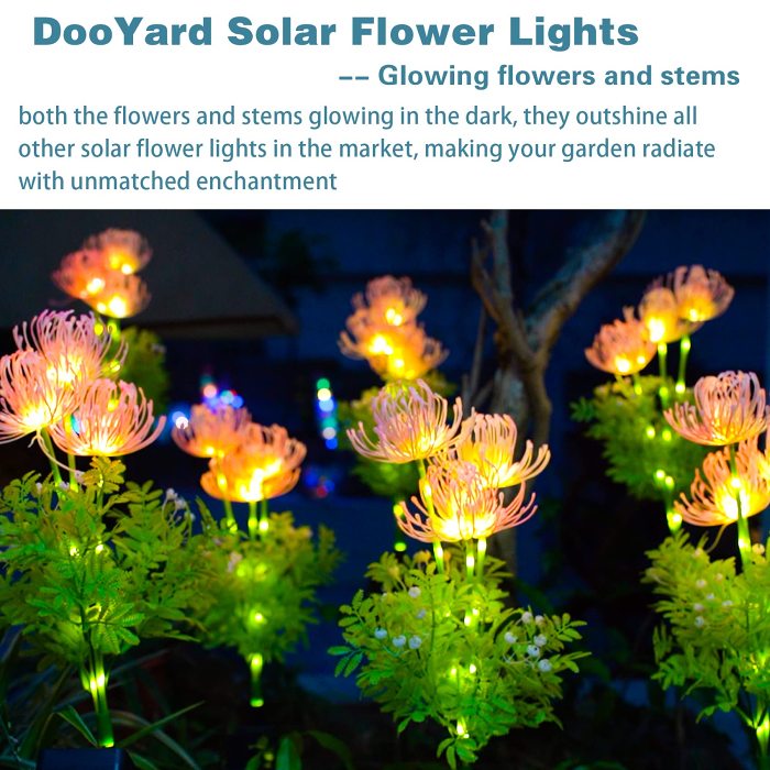 Early Christmas Deals 1000pcs 49% OFF - Solar Glowing Flowers Light