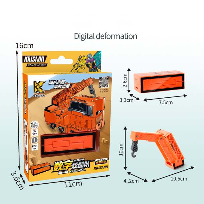Number Transforming Toy Car Robot
