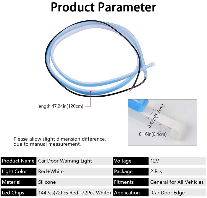 2024 New  LED Car Signal Light - 2 In 1 Car Door Warning Light And Wel