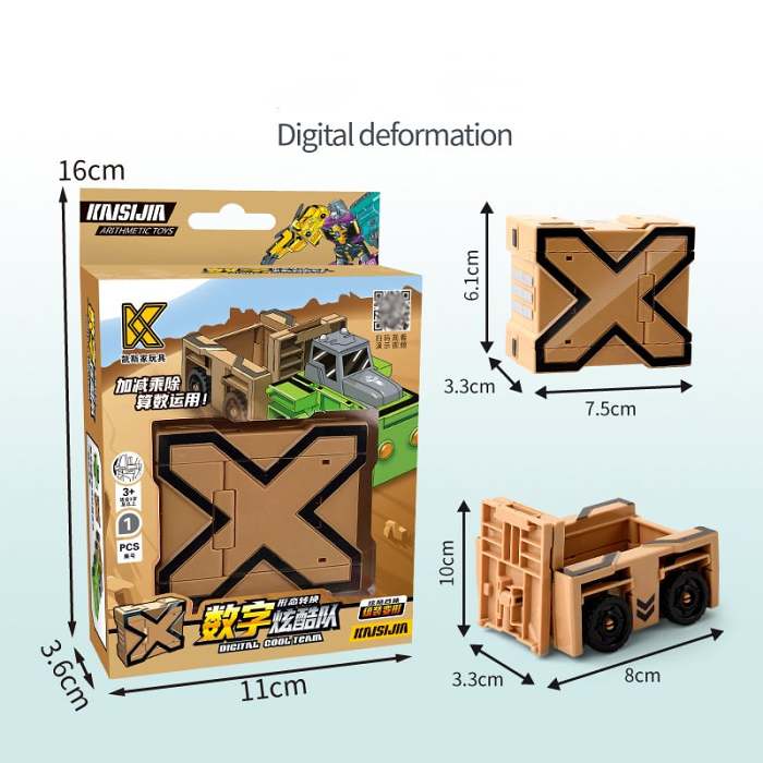 Number Transforming Toy Car Robot