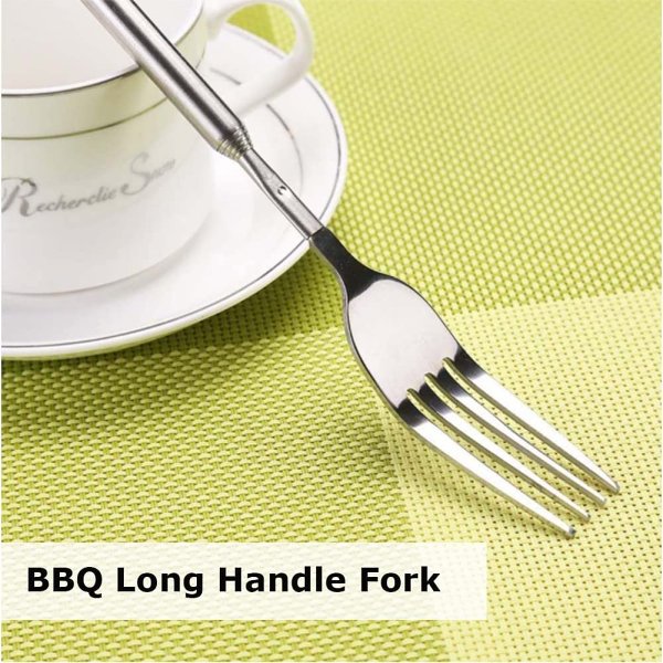 Summer Hot Sale Promotion-49% OFF-Creative telescopic cutlery stainless steel fork