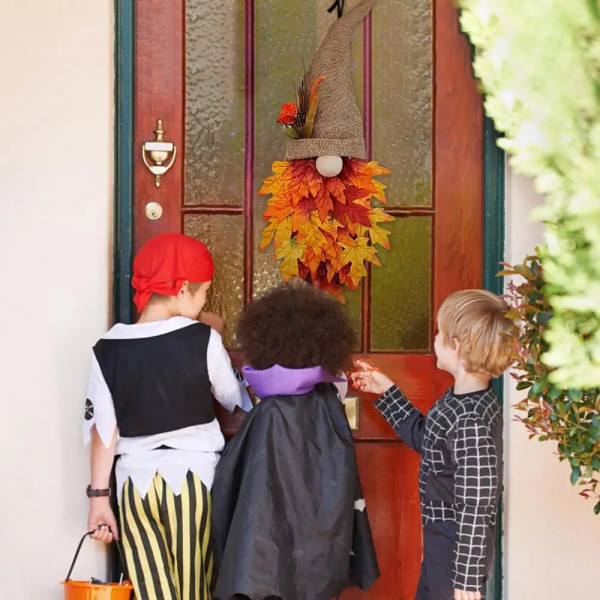 ON SALEFall Maple Gnome Front Door Hanger