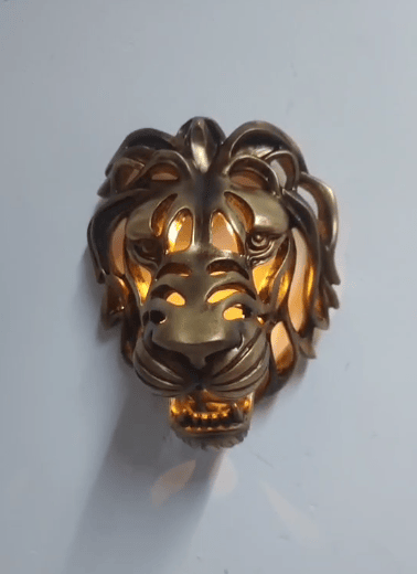 Rare Find-Large Lion Head Wall Mounted Art Sculpture