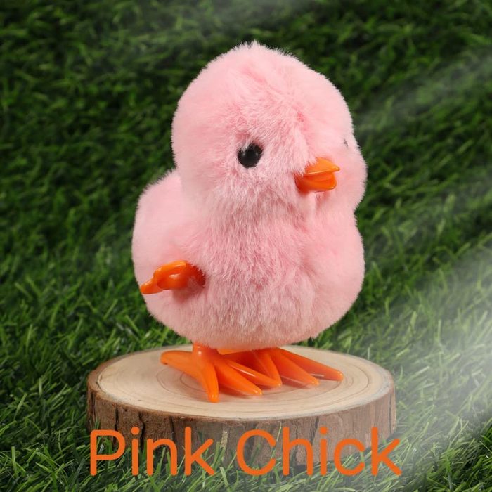 Adorable Wind-Up Jumping Duck & Chick Toys