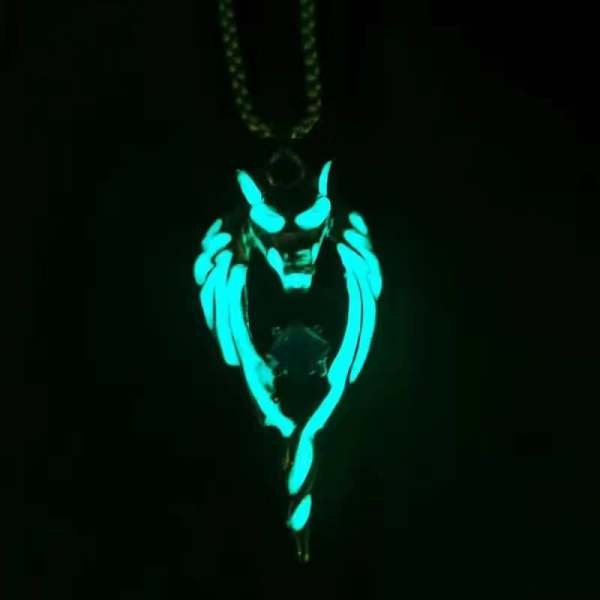 Glowing wolf necklace--SAVE A WOLF