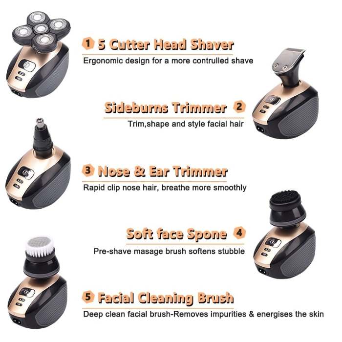 (Christmas Sale- 49% OFF) 5 In 1 Multifunctional 4D Electric Shaver