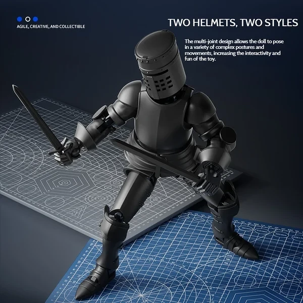 DIY Medieval Warrior Strong Magnetic Removable Articulate