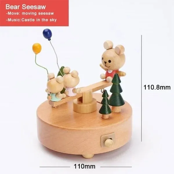2023 Early Christmas Promotion-Handmade Wooden Rotating Music Boxes-BUY 2 FREE SHIPPING