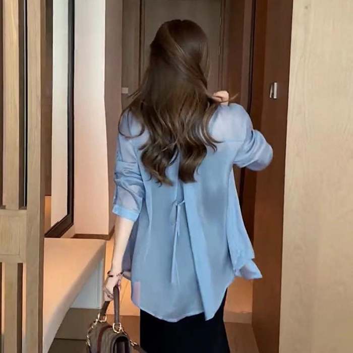 Summer Sunscreen Chiffon Shirt