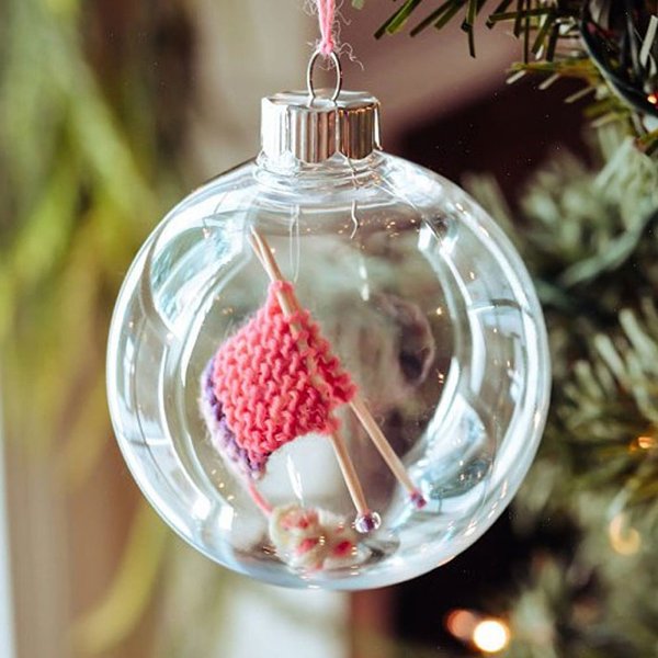 CHRISTMAS SALE NOW-49% OFF-Knitting Christmas Ornament, Knit Gift, Holiday Decor, Knitters Gift