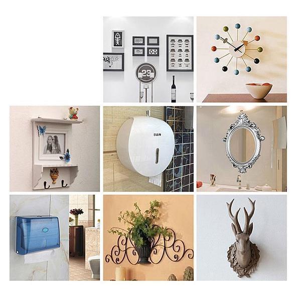 Nail Free Wall Screw Hooks 10Pcs Set