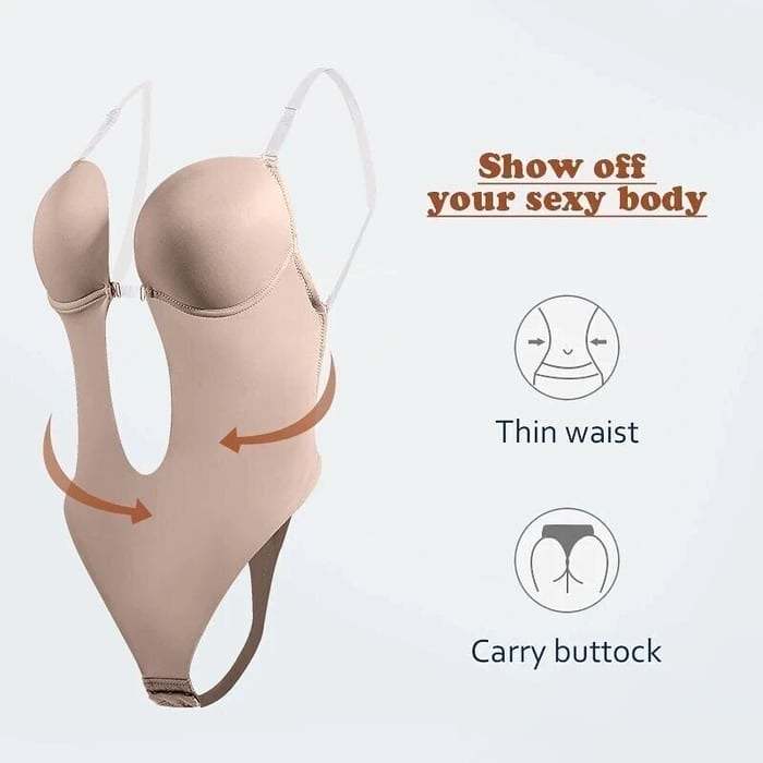 InviShaper - Plunge Backless Body Shaper Bra