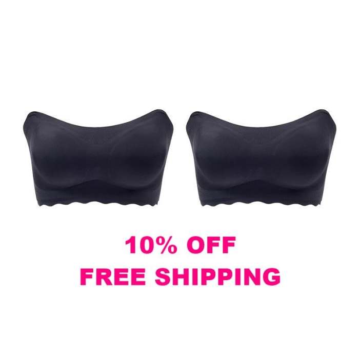 Summer Sale - Plus size Sexy Strapless Invisible Push Up Bra