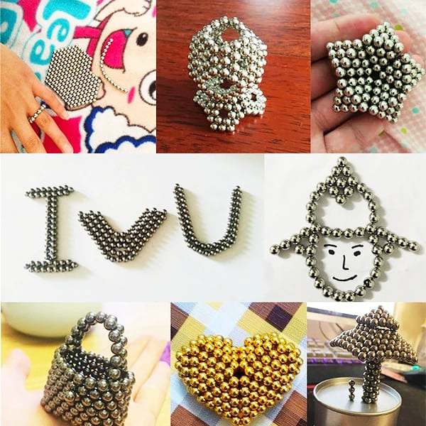 (Last Day Promotion - 49% OFF) Multi Colored DigitDots 216 Pcs Magnetic Balls