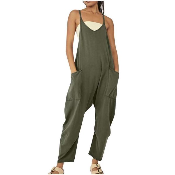 Wide Leg Jumpsuit with Pockets